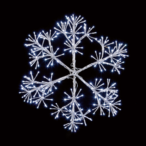 Starburst Snowflake 60cm Silver