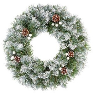 Snow Tips Wreath 50cm